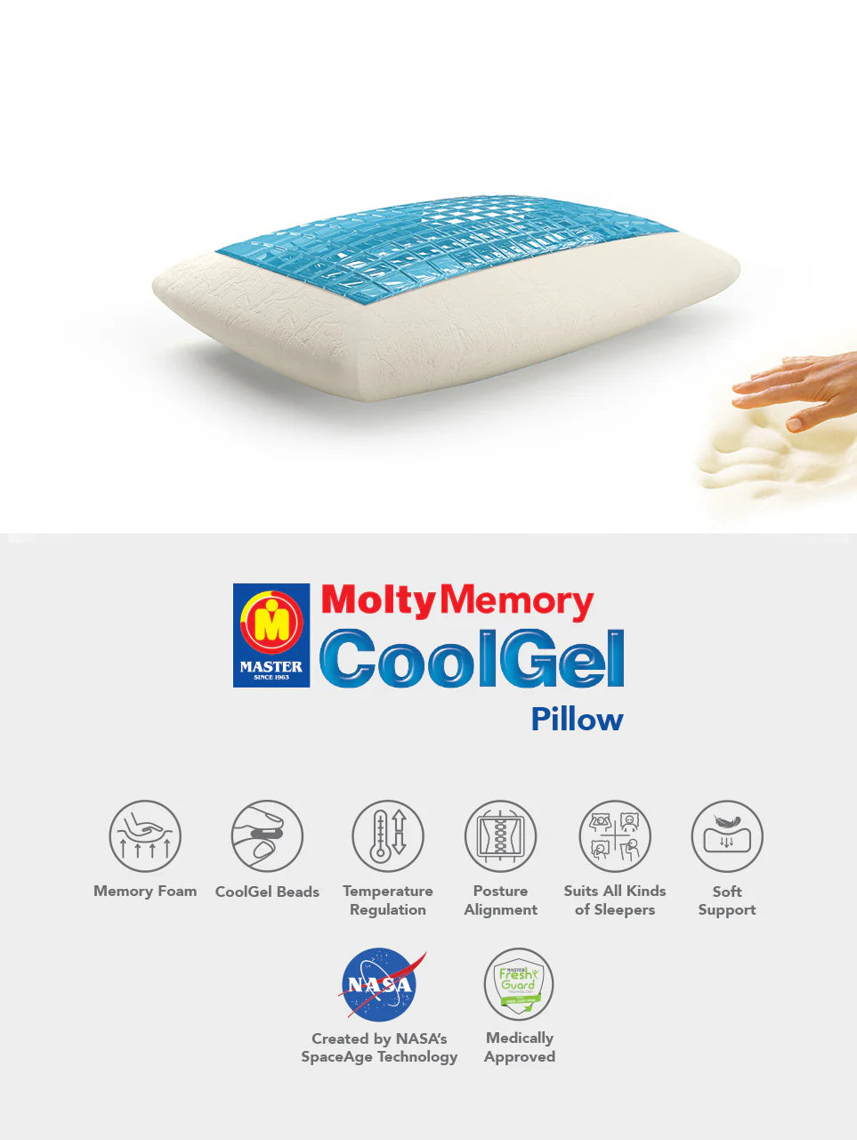 Memory Cool Gel Pillow.