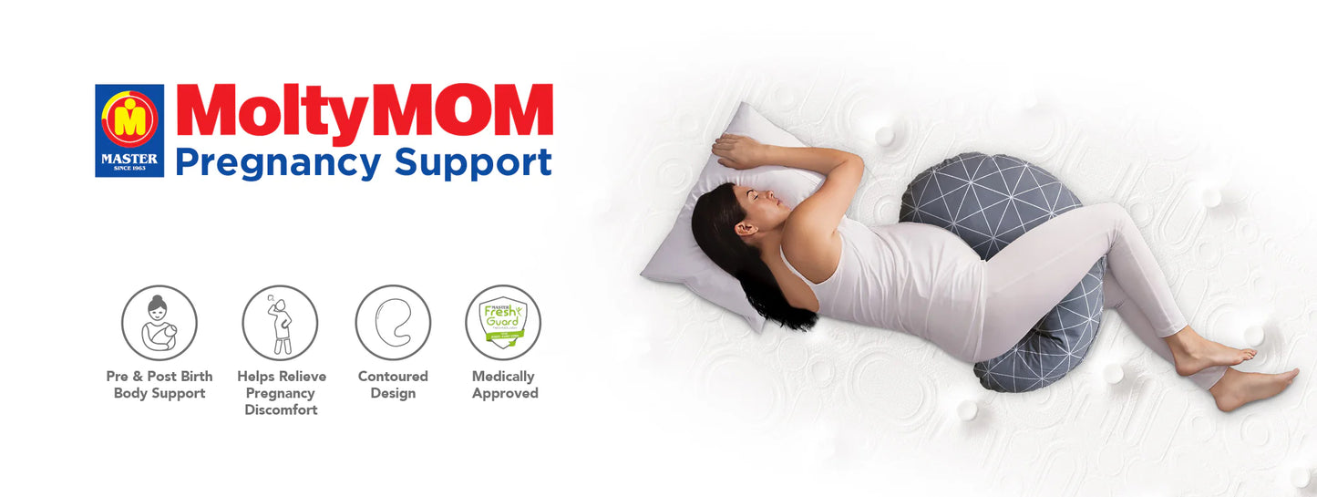 Molty Mom Pregnancy Support Pillow.