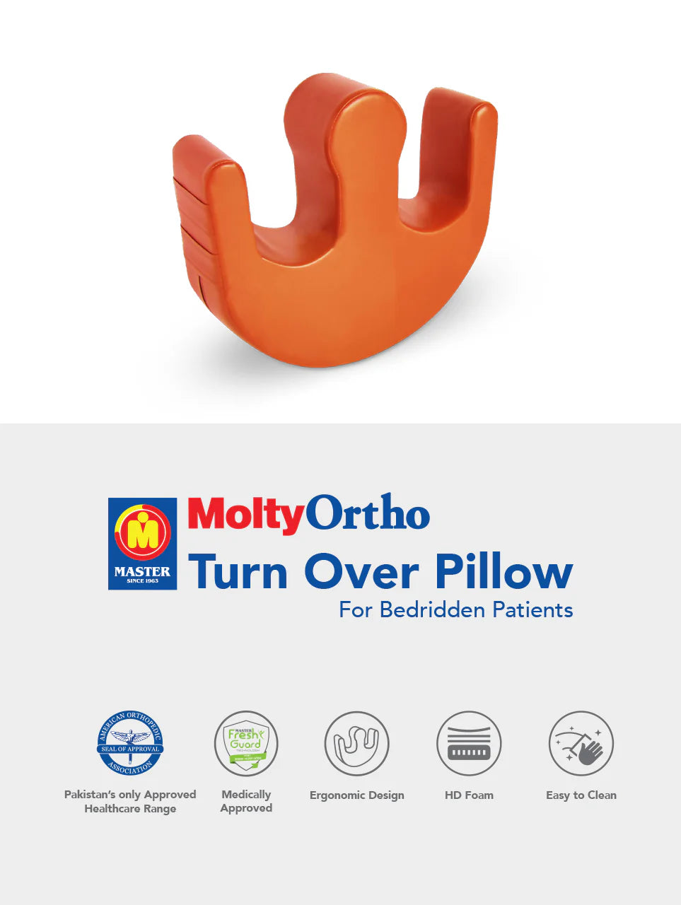 Molty Ortho Turnover Pillow.